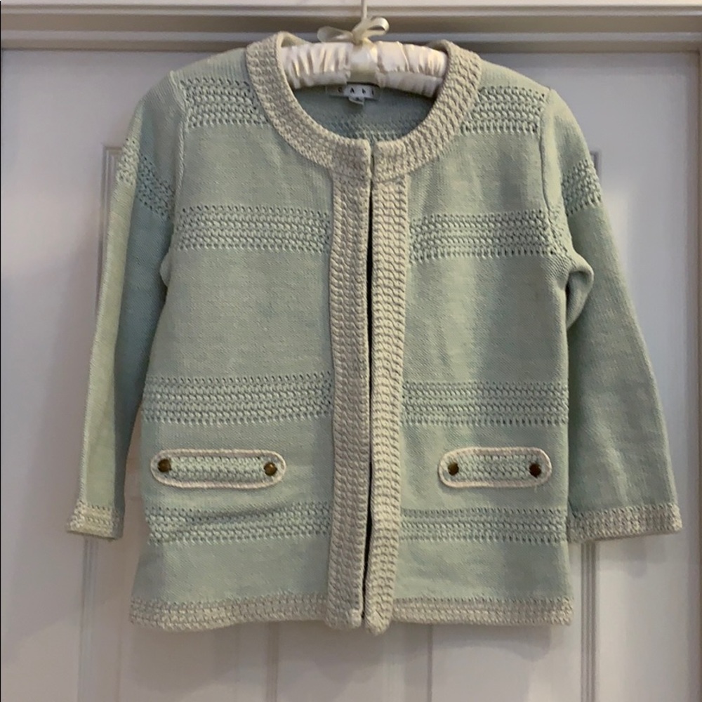 Pretty CAbi cardigan sweater.